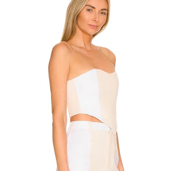 Bone White EB Denim x Revolve Denim Corset S - Picture 4 of 10